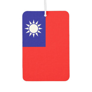 Désodorisant Pour Voiture Drapeau de Taïwan : République de Chine, Taipei ch