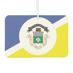 Désodorisant Pour Voiture Drapeau de Winnipeg, bouton du Manitoba