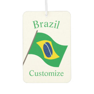 Désodorisant Pour Voiture Drapeau du Brésil Thunder_Cove