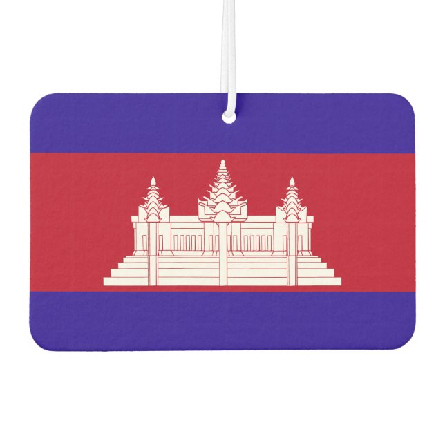 Désodorisant Pour Voiture Drapeau du Cambodge (Devant)