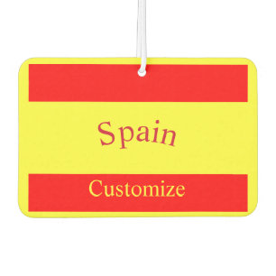 Désodorisant Pour Voiture Drapeau du pays Espagne Thunder_Cove
