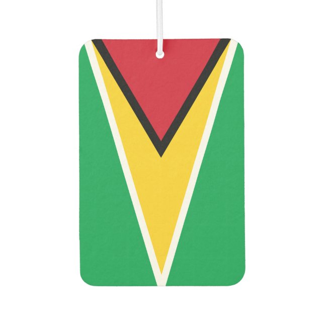 Désodorisant Pour Voiture Drapeau Guyana (Devant)