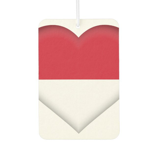 Désodorisant Pour Voiture Drapeau indonésien (Devant)