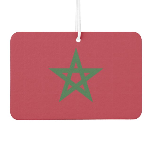 Désodorisant Pour Voiture Drapeau Maroc (Devant)