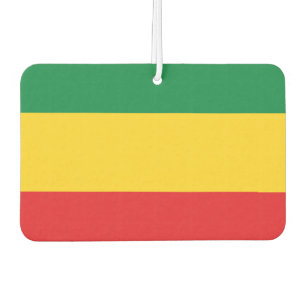 Désodorisant Pour Voiture Drapeau vert, or (jaune) et rouge