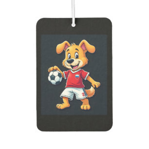 Désodorisant Pour Voiture Drôle Dabbing Chien Russie Soccer Jersey Russe Foo