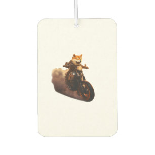Désodorisant Pour Voiture Drôle , Shiba Inu, Moto, Chien, Marionnette, Homme