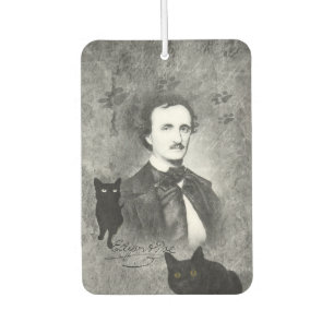 Désodorisant Pour Voiture E.A. Poe Et Le Chat Noir