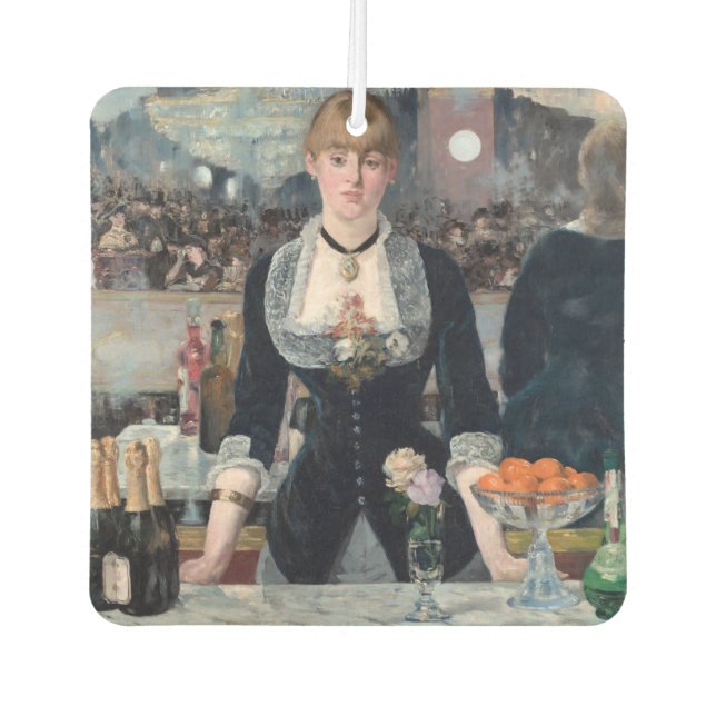 Désodorisant Pour Voiture Edouard Manet - Un bar aux Folies-Bergere (Devant)