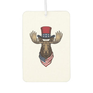 Désodorisant Pour Voiture Élan patriotique gravure vintage design vectoriel_