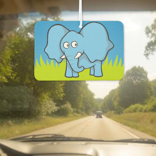 Désodorisant pour voiture en forme d'éléphant bleu