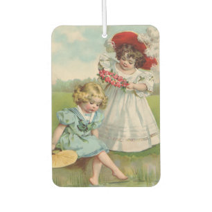 Désodorisant Pour Voiture Enfants victoriens Vintage Été Filles Jardin