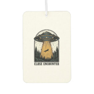Désodorisant Pour Voiture Enlèvement de forêt extraterrestre Gravure vintage