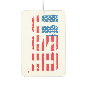 Désodorisant Pour Voiture États-Unis patriotiques en rouge, blanc et bleu
