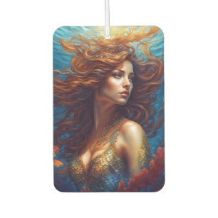 Désodorisant Pour Voiture Ethereal Mermaid Art Imprimer Imaginaire sous-mari