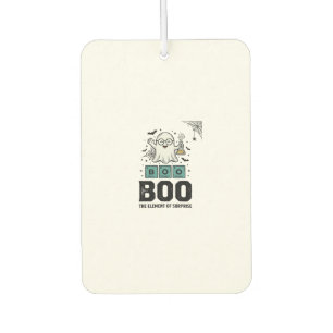 Désodorisant Pour Voiture Fantôme d'Halloween Boo Science Drôle Vintage_1