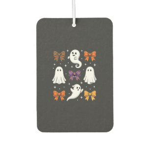 Désodorisant Pour Voiture Fantôme Mignon avec Ruban Design Halloween_1