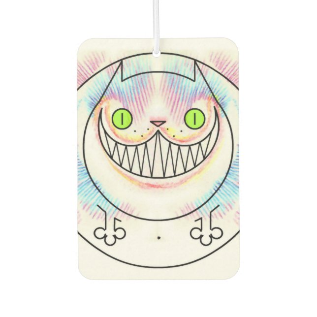 Désodorisant Pour Voiture Fat Cheshire Chat Chat Air Freshener (Devant)