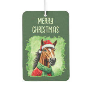 Désodorisant Pour Voiture Favoris de Noël animal amusant - Cheval 6
