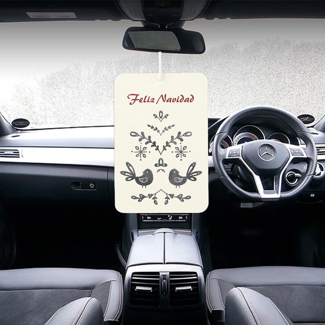 Désodorisant Pour Voiture Feliz Navidad Christian verse Air Freshener, Pine (Spanish Feliz Navidad Air freshener, Custom text bible verse Isaiah 9:6  ConJesusenelcamino)