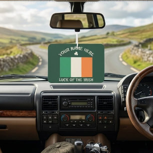 Désodorisant Pour Voiture Fête de la Saint-Patrick Drapeau de l'Irlande Nom