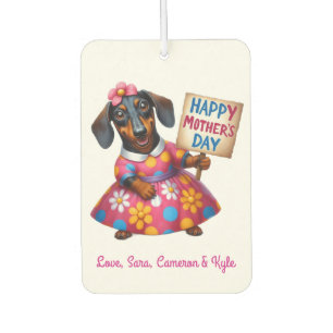 Désodorisant Pour Voiture Fête des Mères Dachshund