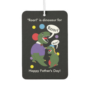 Désodorisant Pour Voiture Fête des pères Tyranosaurus Rex Fille Personnalise