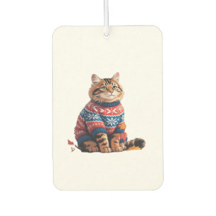 Désodorisant Pour Voiture Feuille de chat Automne Bonjour Automne Drôle Chat