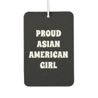 Fier Asian American Girl, noir blanc voiture Air g