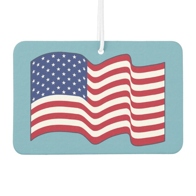 Désodorisant Pour Voiture Flag américain Air Freshener (Devant)