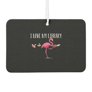 Désodorisant Pour Voiture Flamant rose De Lecture Drôle Et Mignonne