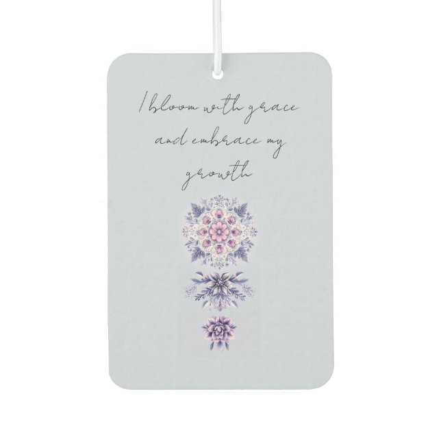 Désodorisant Pour Voiture Fleur Serenity Mandala Air Freshener (Devant)