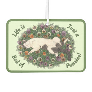Désodorisant Pour Voiture Fleurs de chats et de sacs Conception personnalisa