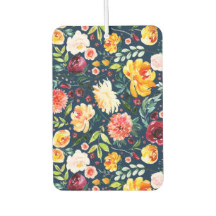 Désodorisant Pour Voiture Fleurs d'été colorées motif