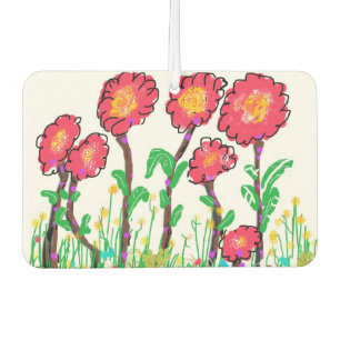 Désodorisant Pour Voiture Fleurs rouges