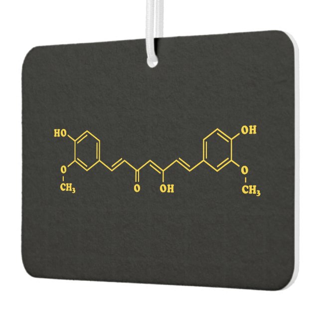 Désodorisant Pour Voiture Formule chimique moléculaire de curcumin curcumin  (Gauche)