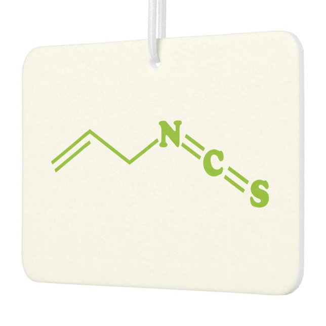 Désodorisant Pour Voiture Formule moléculaire de l'isothiocyanate de Wasabi  (Gauche)