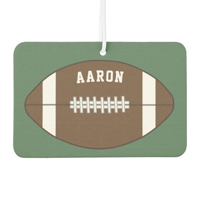 Désodorisant Pour Voiture Fraîcheur d'air de football personnalisé (Devant)