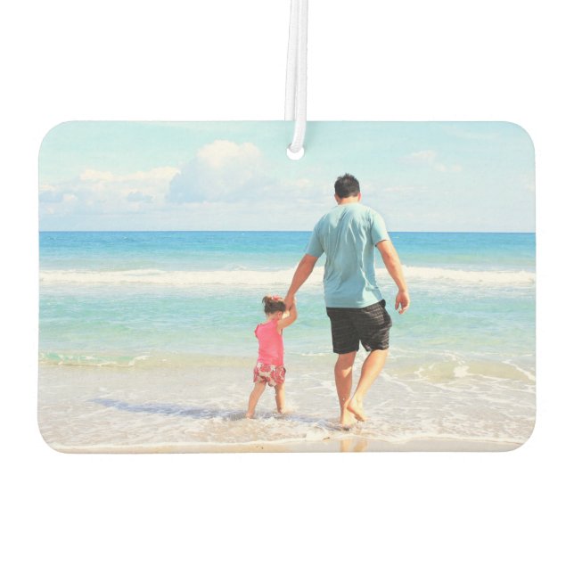 Désodorisant Pour Voiture Fraîcheur d'air photo personnalisée (Dos)