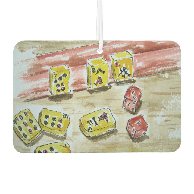 Désodorisant Pour Voiture Fraîcheur d'air pour l'amoureux Mah Jongg (mahjong (Devant)