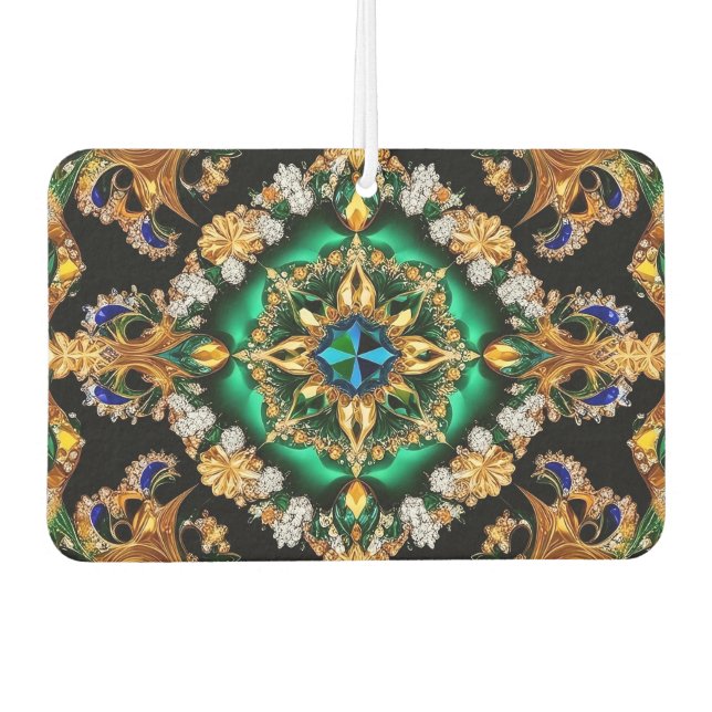 Désodorisant Pour Voiture Fraîcheurs d'air avec des couleurs brésiliennes (Devant)