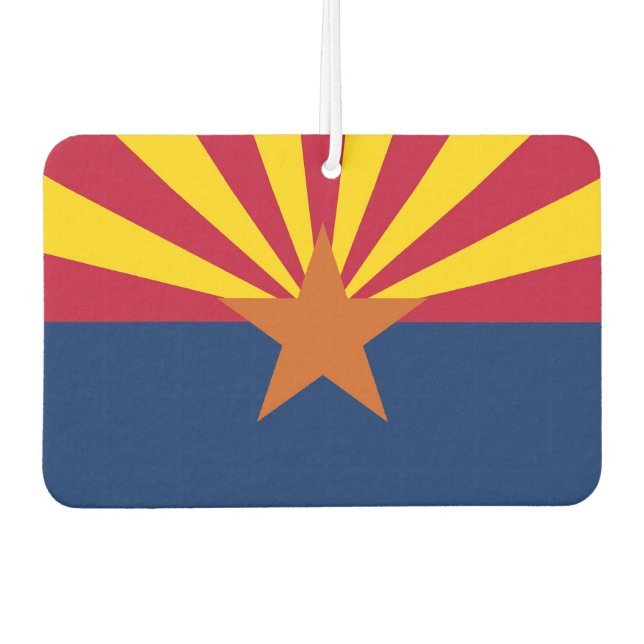 Désodorisant Pour Voiture Fraîcheurs d'air avec Drapeau de l'Arizona, États- (Devant)
