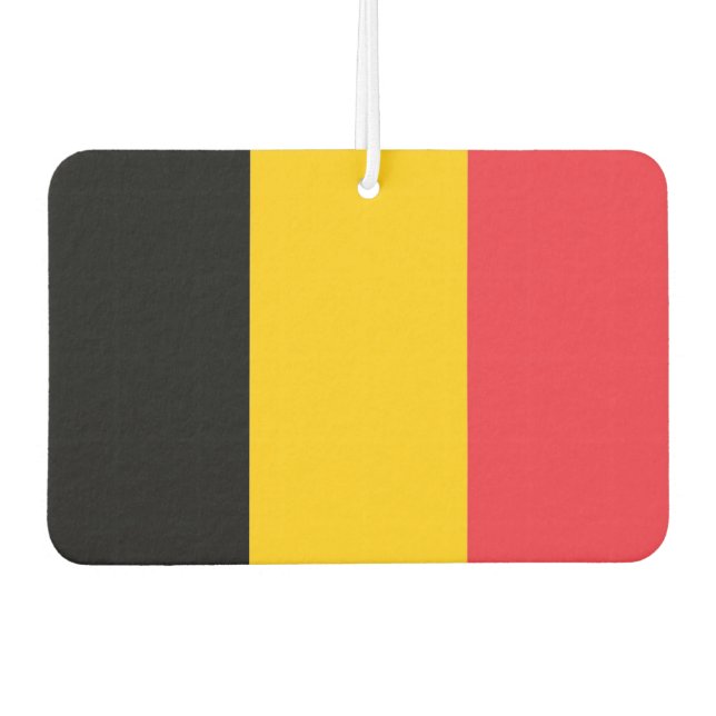 Désodorisant Pour Voiture Fraîcheurs d'air de voiture avec Drapeau de Belgiq (Devant)
