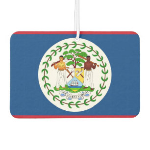 Désodorisant Pour Voiture Fraîcheurs d'air de voiture avec Drapeau de Belize