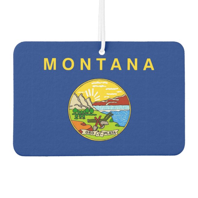 Désodorisant Pour Voiture Fraîcheurs d'air de voiture avec Drapeau de Montan (Devant)