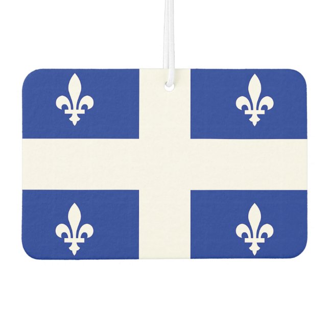 Désodorisant Pour Voiture Fraîcheurs d'air de voiture avec drapeau du Québec (Devant)