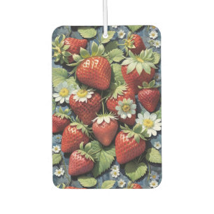 Désodorisant Pour Voiture Fraises fraîchement cueillies et fleurs blanches