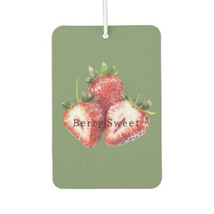 Désodorisant Pour Voiture Fraises vert olive Sucrées aux fruits