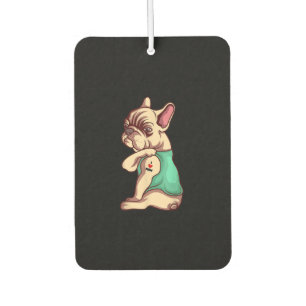 Désodorisant Pour Voiture français bulldog i love maman tatouage amant cadea