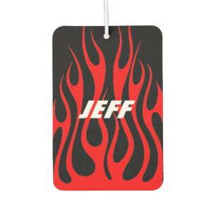Désodorisant Pour Voiture Freshener à air personnalisé - Nom des flammes